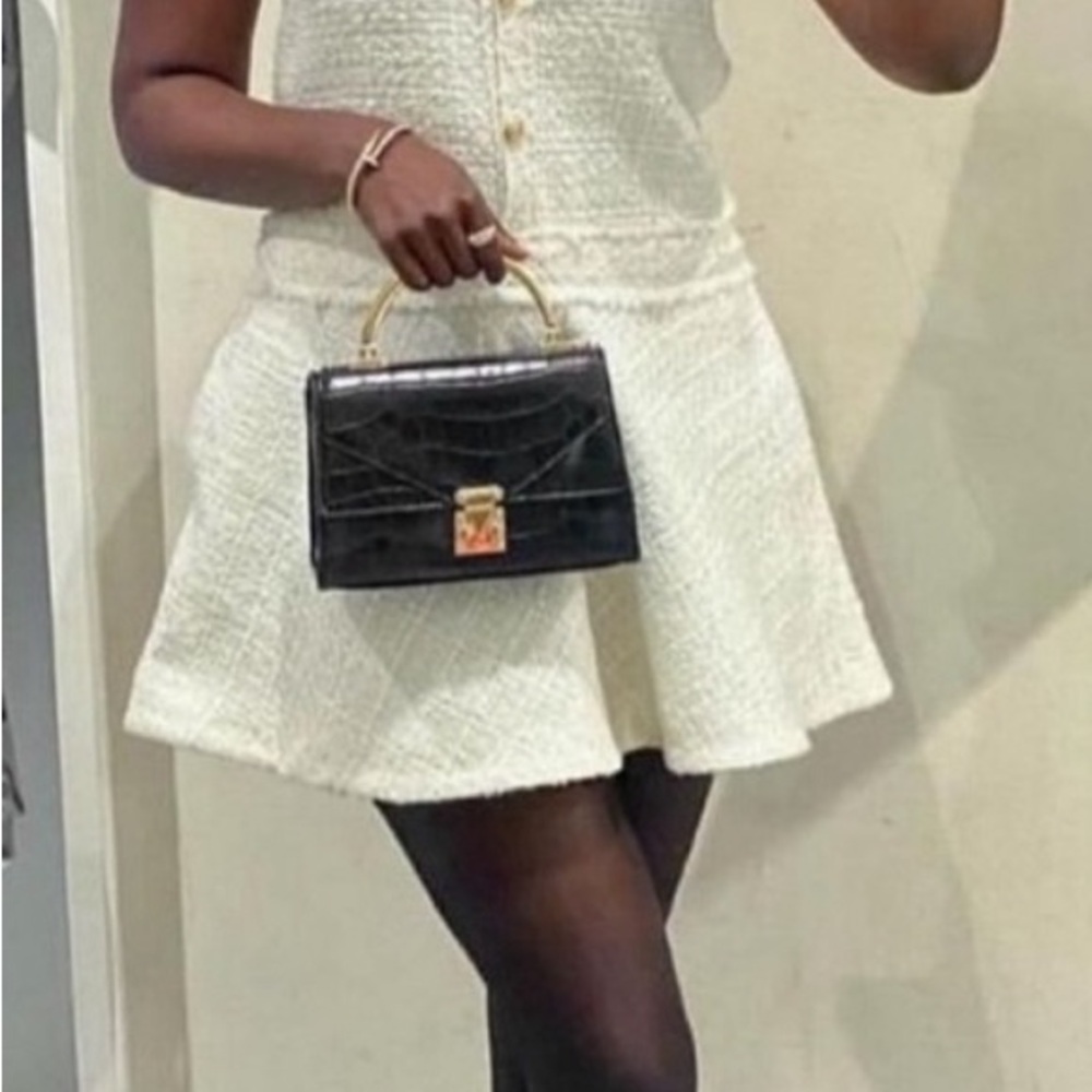 Zara Short Structured Dress Tweed - image 3